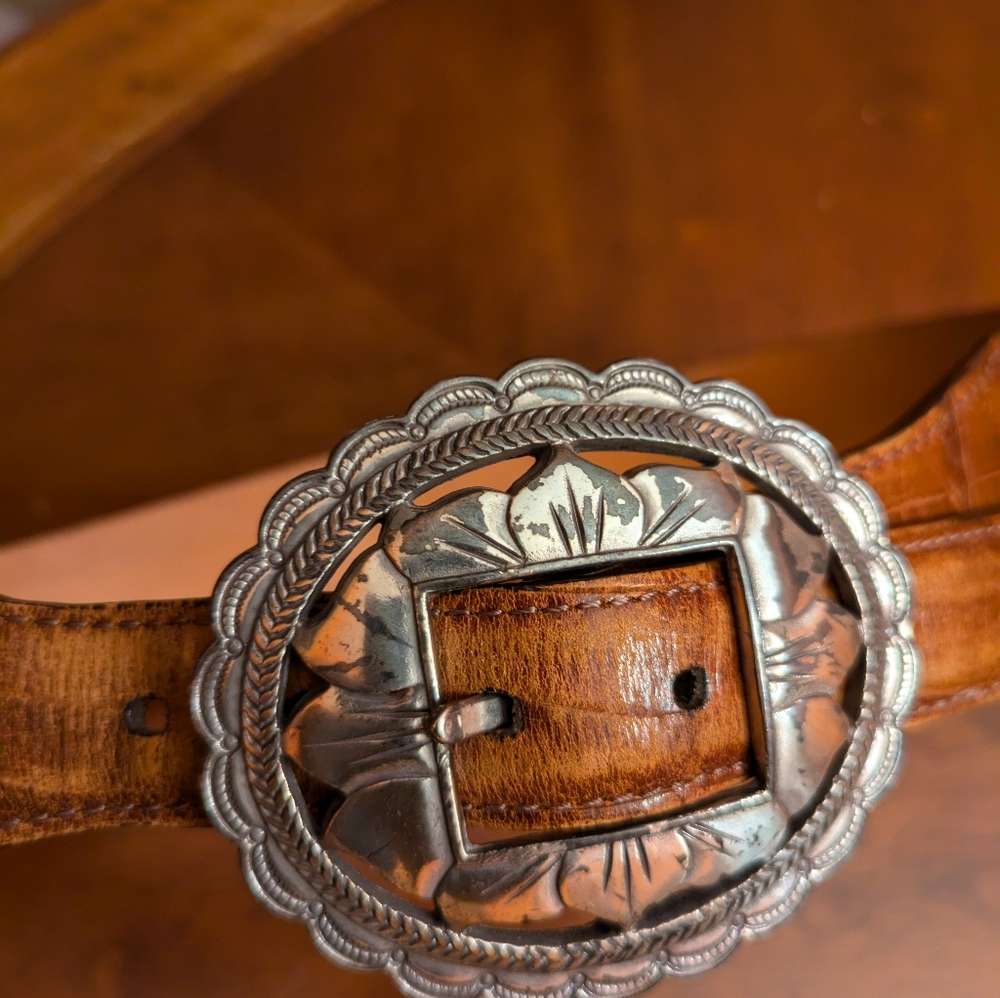 Brighton Brown LEATHER BELT LADIES SIZE MEDIUM - Picture 9 of 13